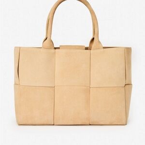 J. McLaughlin Tan Tote Bag